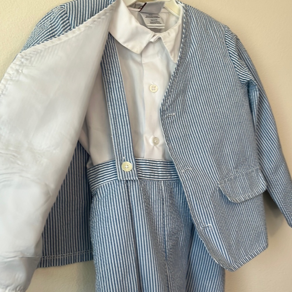3pc seersucker suit